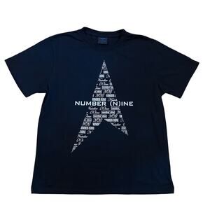 M Number Nine Marlboro Tee Black